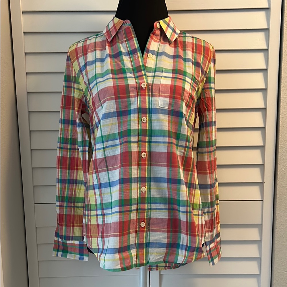 Style & Co. Multicolor Plaid Button-Up Shirt